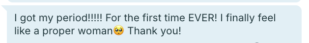 Client testimonial