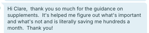 Client testimonial