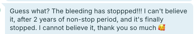 Client testimonial