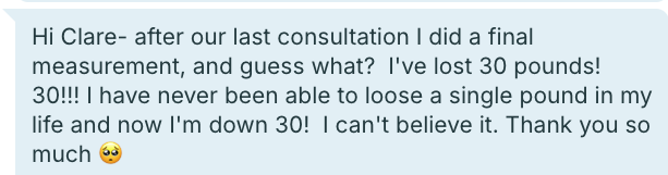 Client testimonial