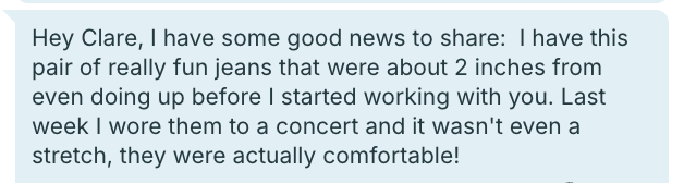 Client testimonial