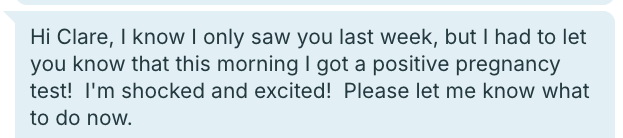 Client testimonial