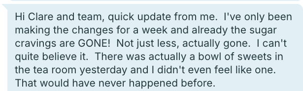 Client testimonial
