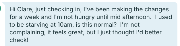 Client testimonial